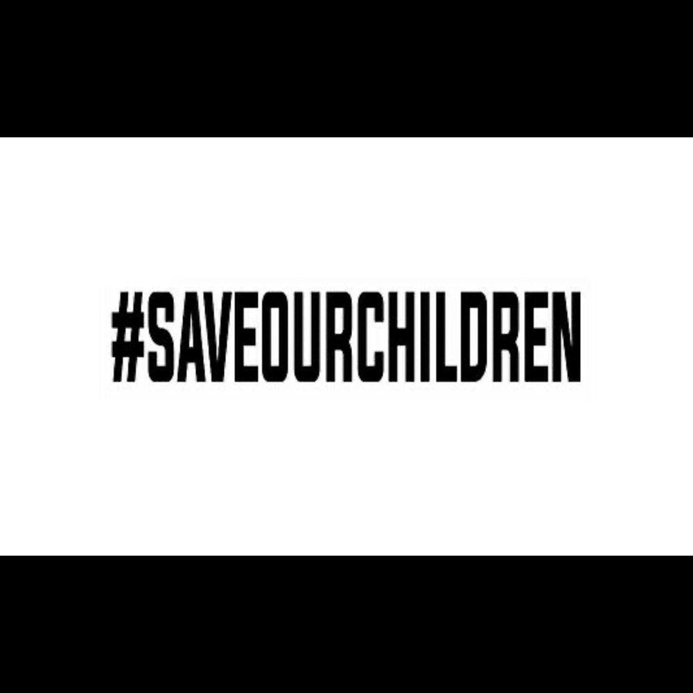 Save our children charity car decal